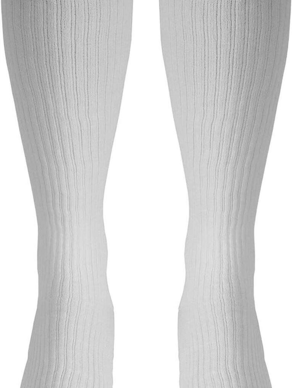 Open Box- Truform Compression Socks, Men's Athletic Socks, White Large